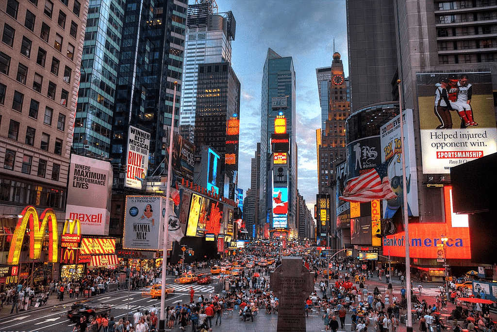 Times Square in New York City, United States